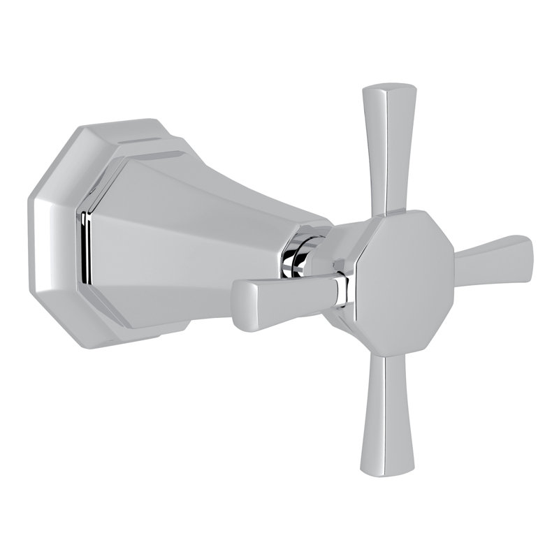 Deco Volume Control Shower Wall Trim, Polished Chrome
