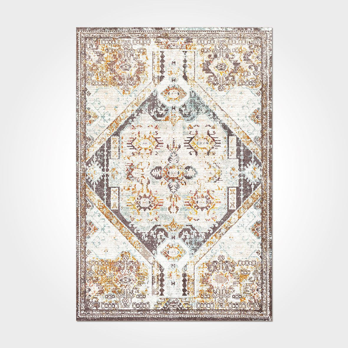 Alegre Bordered Power Loomed Tan Indoor/Outdoor Rug Gracie Oaks Rug Size: Rectangle 6'7 x 9