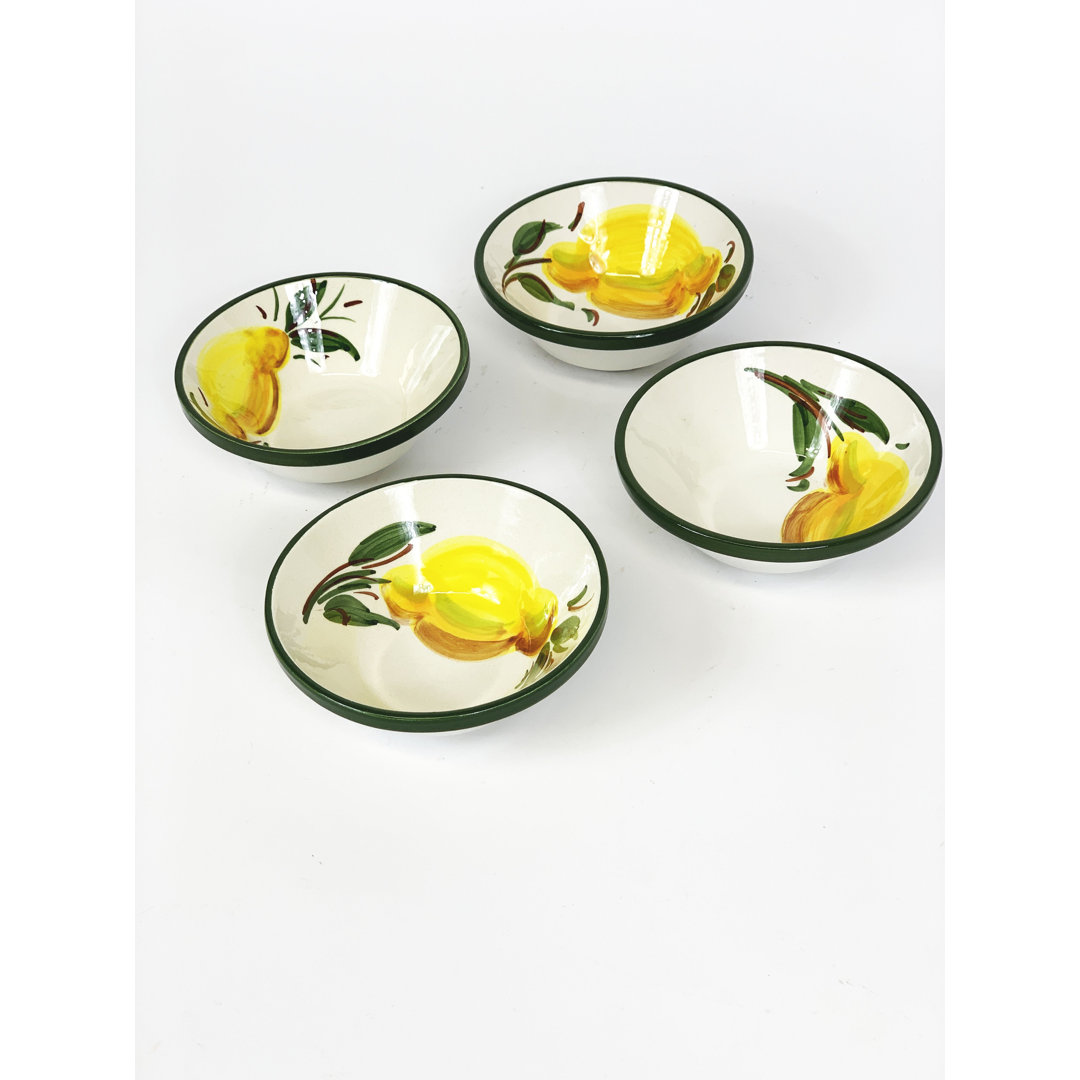 Verano - Buena Vida - Tapas Bowl 10cm - Set Of 4 (lemon Pattern)