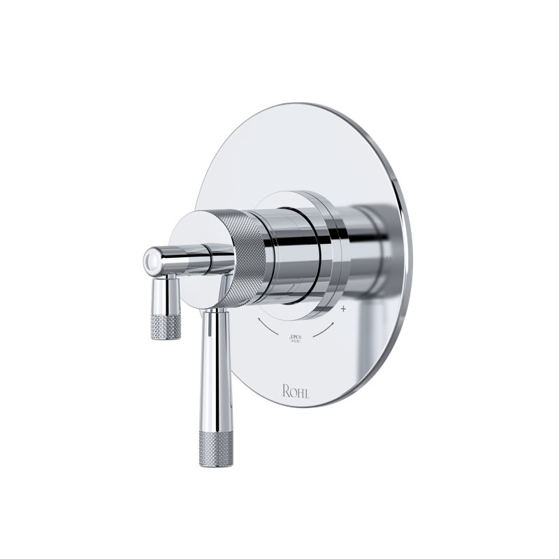 Amahle 1/2" Therm & Pressure Balance Trim With 2 Functions, Polished Chrome