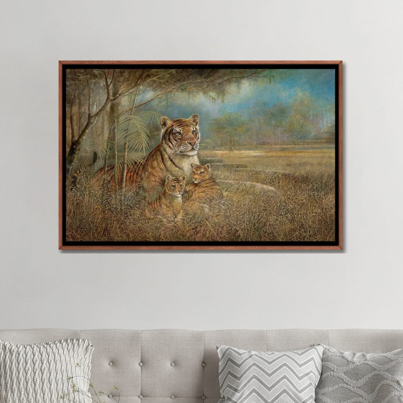 «Wild and Beautiful» par Ruane Manning - reproduction d'art, Aucun mat, H 32 po x l 48 po x 1,5 po, Toile encadrée d'or