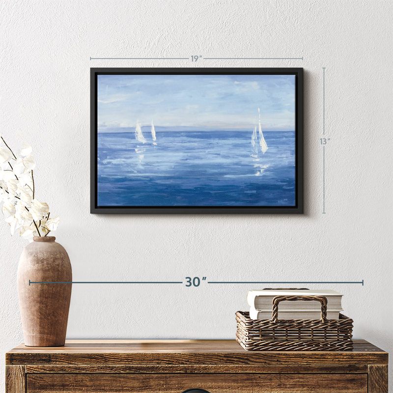 Nautique «voile ouverte», H 13 po x l 19 po