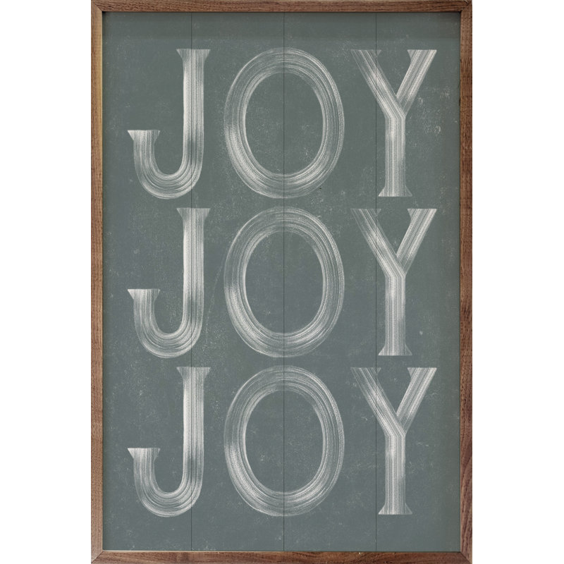 Joy On Repeat Gray, 8" H x 5" W