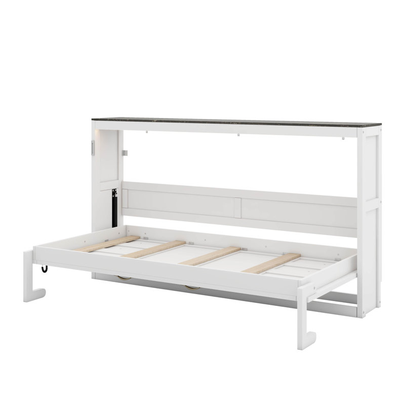 Twin Size Murphy Bed With LED