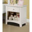 Ensemble de table de chevet et de table de chevet pour lit simple blanc