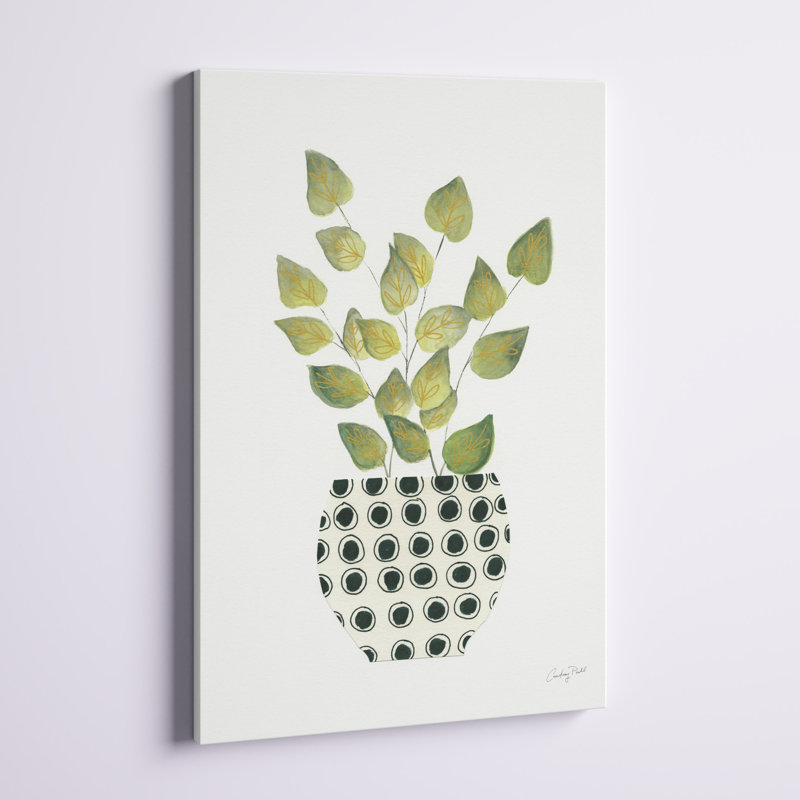«Herb Garden IV» par Courtney Prahl - peinture sur toile tendue, H 36 po x l 24 po x P 1,25 po