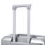 Grand bagage à carreaux en plastique dur 28 pouces ABS - Surface résistante aux égratignures Quatre roues multidirectionnelles, avec serrure à combinaison et crochets latéraux. (Argent)