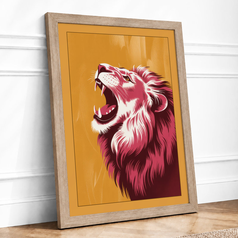 Roaring Lion Modern 1 Piece Single Picture Frame Wall Art, A3 - 42.0 x 29.7 cm, Oak