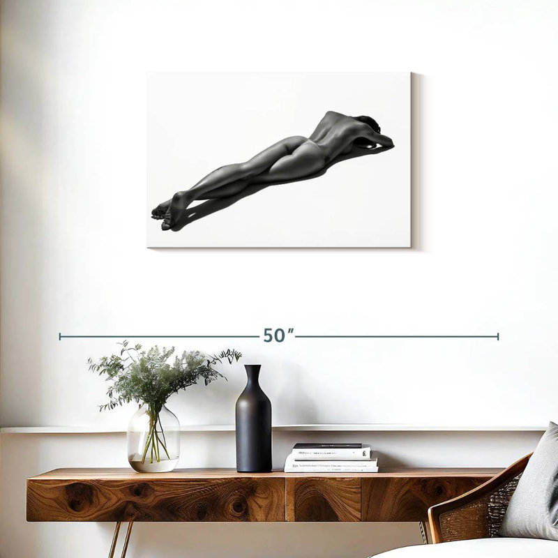 Noir Sunbathing Model, 20" H x 30" W