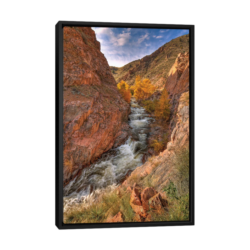 « canyon of rêves » par bill sherrell, impression sur toile tendue, H 26 po x l 18 po x P 1,5 po, Toile avec cadre noir