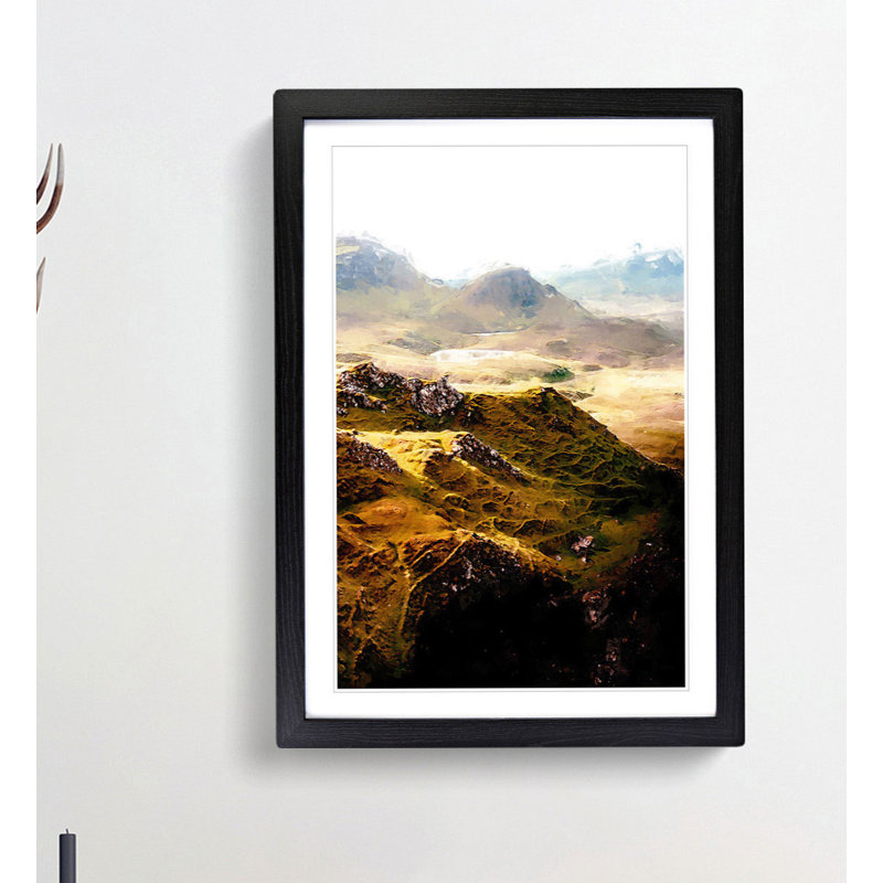 Portree in the Isle of Skye Scotland - Framed Print, Black, 60cm H x 40cm W x 2cm D