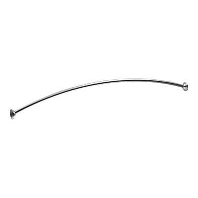 Moen 54-Inch to 72-Inch Adjustable Length Fixed Mount Single Curved Shower Curtain Rod