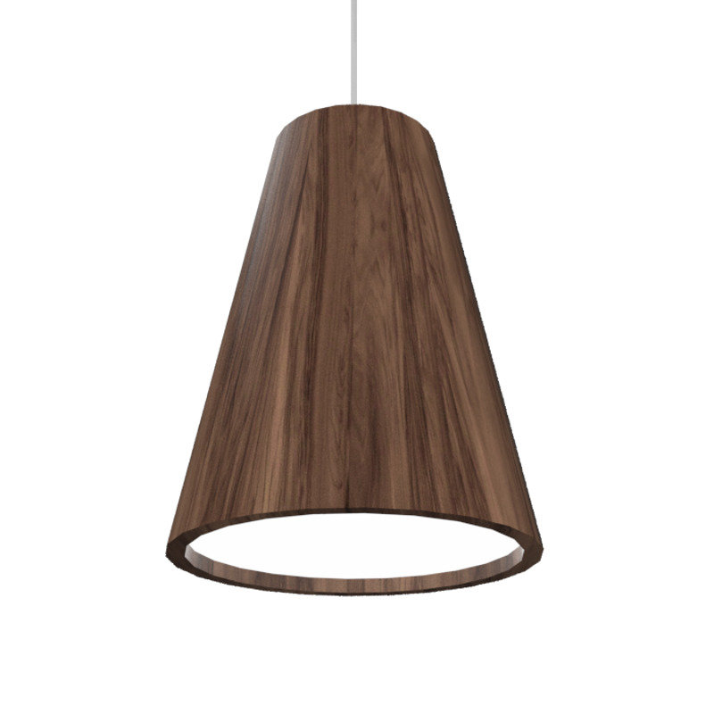 1 - Light LED Pendant, American Walnut