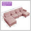 Canapé modulaire en forme de U 126,7 po avec 2 repose-pieds-90242841