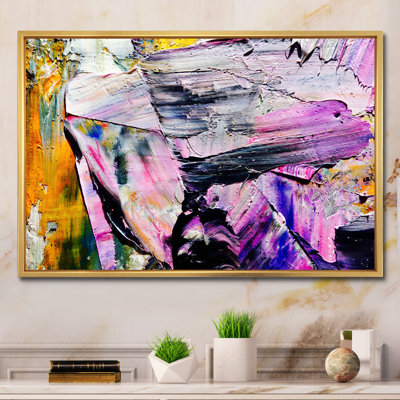 «Colorful Abstract Strokes IX», reproduction sur toile flottante