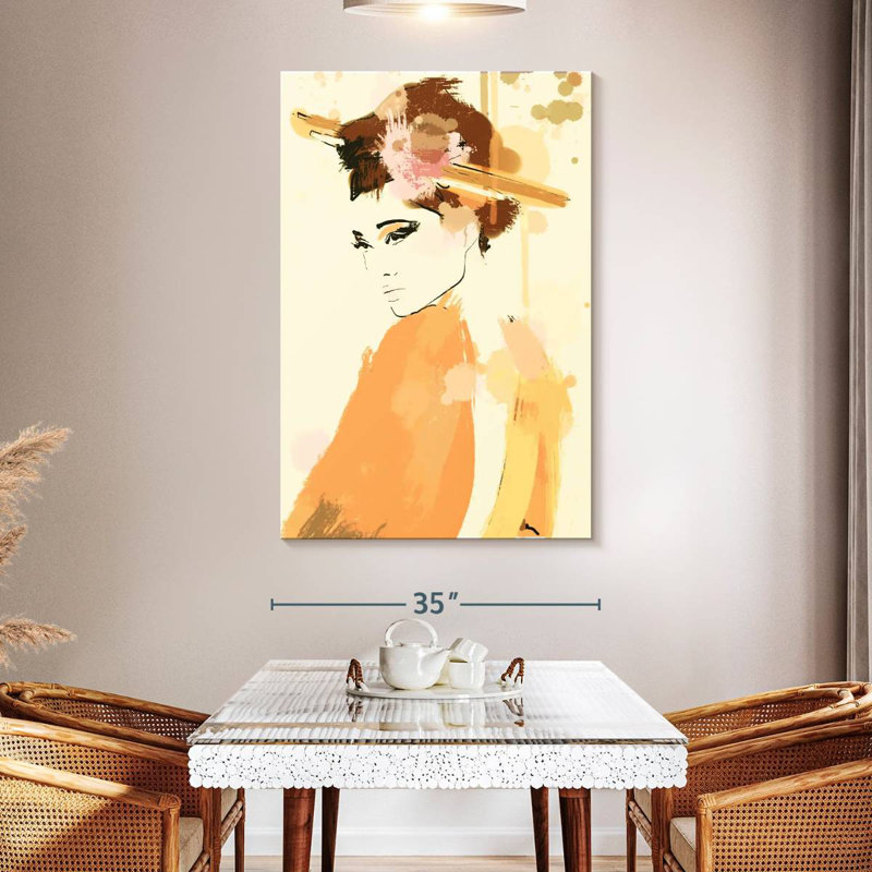 Leisha Old Fashioned Portrait, 51" H x 34" W