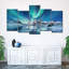 Radiant Northern Lights, reproduction d'art sur toile-92829445