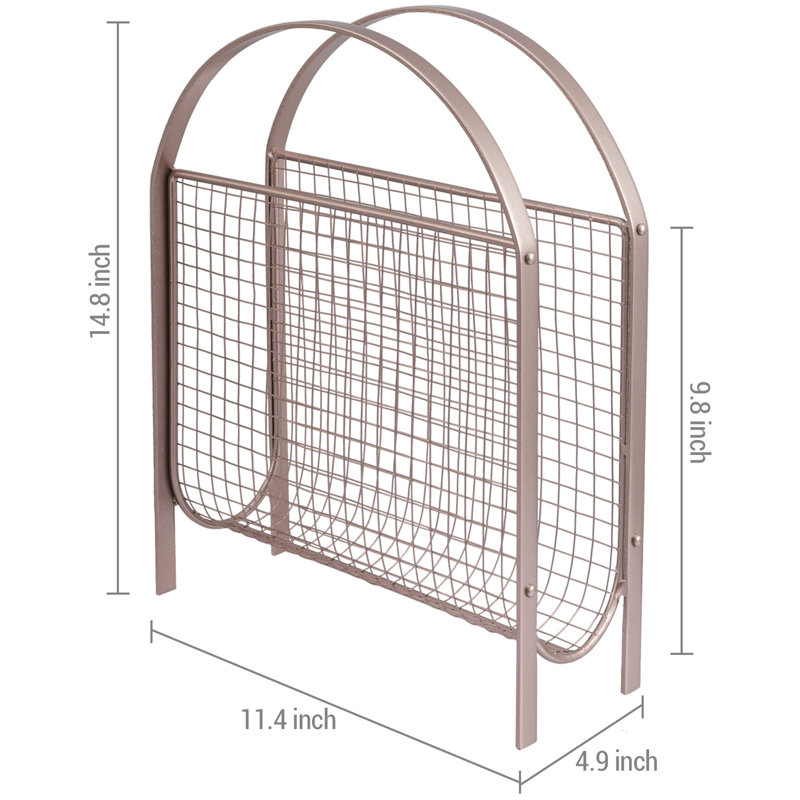 Metal Free Standing Magazine Rack