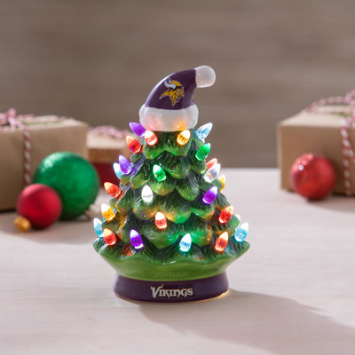 Maclachlan 8" NFL Ceramic Christmas Tabletop Tree 