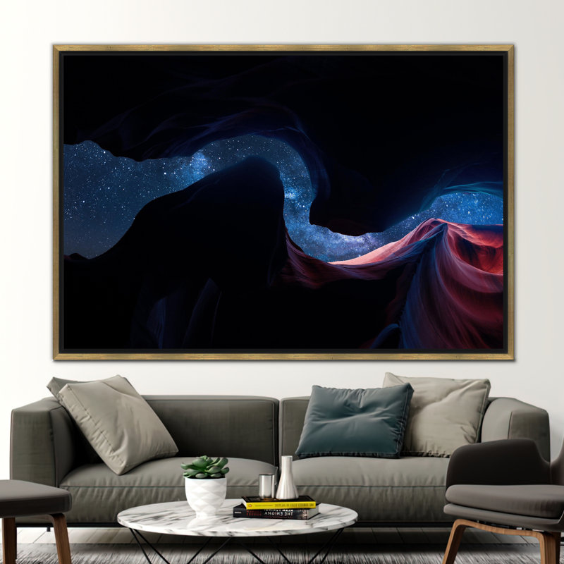 Print on Canvas, 60 cm H x 90 cm W, Gold Floater Framed