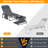 2pcs Face Down Tanning Chaise Lounge, 5-Position Adjustable, Foldable with Face & Arm Holes for Outdoor Use (Set of 2)-832547094