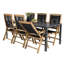 Hiran 6 - Person Acacia Patio Dining Set with Rectangular Table