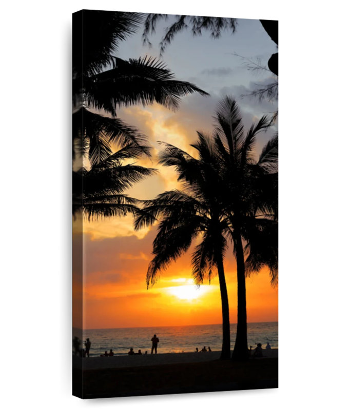 Silhouettes de palmier des Caraïbes, H 42 po x l 21 po
