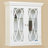 Noires Wall Mounted Cabinet with Decorative Glass Doors
