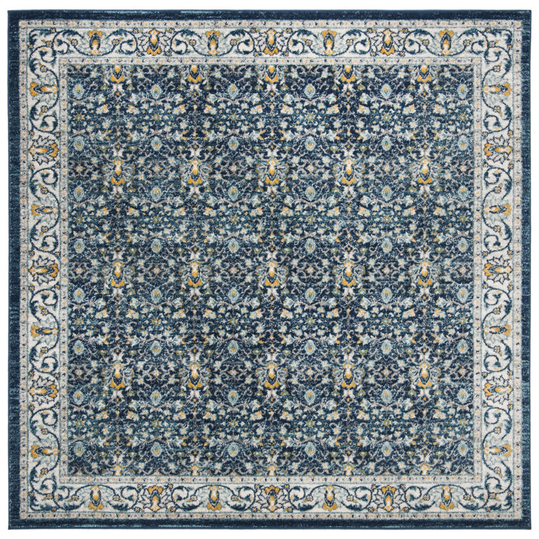 Christa Southwestern Navy/Gray Area Rug