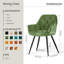 Velvet Tufted Upholstered Armchair Runge-845564886