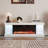 66.5'' W TV Stand Media Console With Electric Fireplace Heater