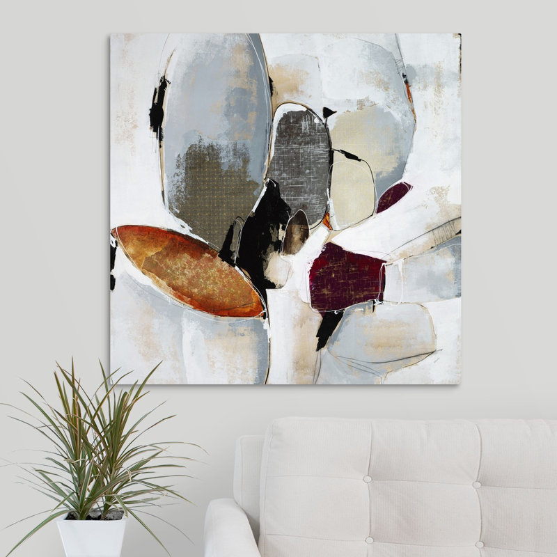 «Lost in the Moment», peinture sur toile, Toile tendue, H 30 po x l 30 po x P 1,25 po