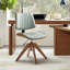 Chaise de bureau pivotante rembourrée Oswina-1749514882