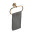Porte-serviettes ovale en laiton antique