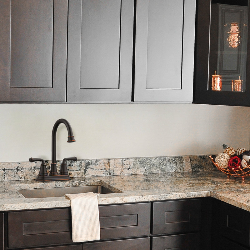 Eden Double Handle Kitchen Faucet, Oil Rubbed Bronze