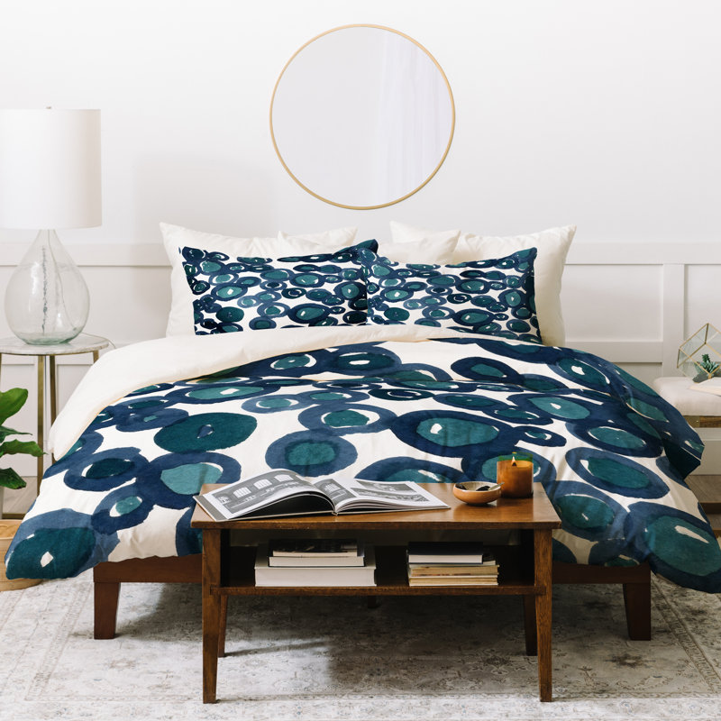 Ensemble de housse de couette eau salée pour social nompropre, Couette double / grand et 2 taies décoratives