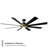 Aura 8 - Blade Indoor/Outdoor Smart Ceiling Fan with Adjustable CCT 2700K-3000K-4000K-5000K LED Light Kit and Remote Control Included, Works With Alexa and iOS or Android App-82987252-95848637
