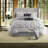 Piece Queen Bedding Sets, Polyester Tufted Modern Grey Bedroom Home