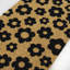 Paillasson rétro floral noir classique