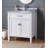 Tennant Brand 30 Inch Modern Freestanding White Durand Bathroom Vanity, Single Sink, Carrara Marble Top, Fully Assembled-1957938707