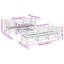  Ensemble de canapé de jardin modulaire en bois de pin massif brun 7 pièces-1456613059