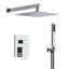  Système de douche à pluie haute pression 10 po, robinet de douche mural avec douchette-132487481-105183303