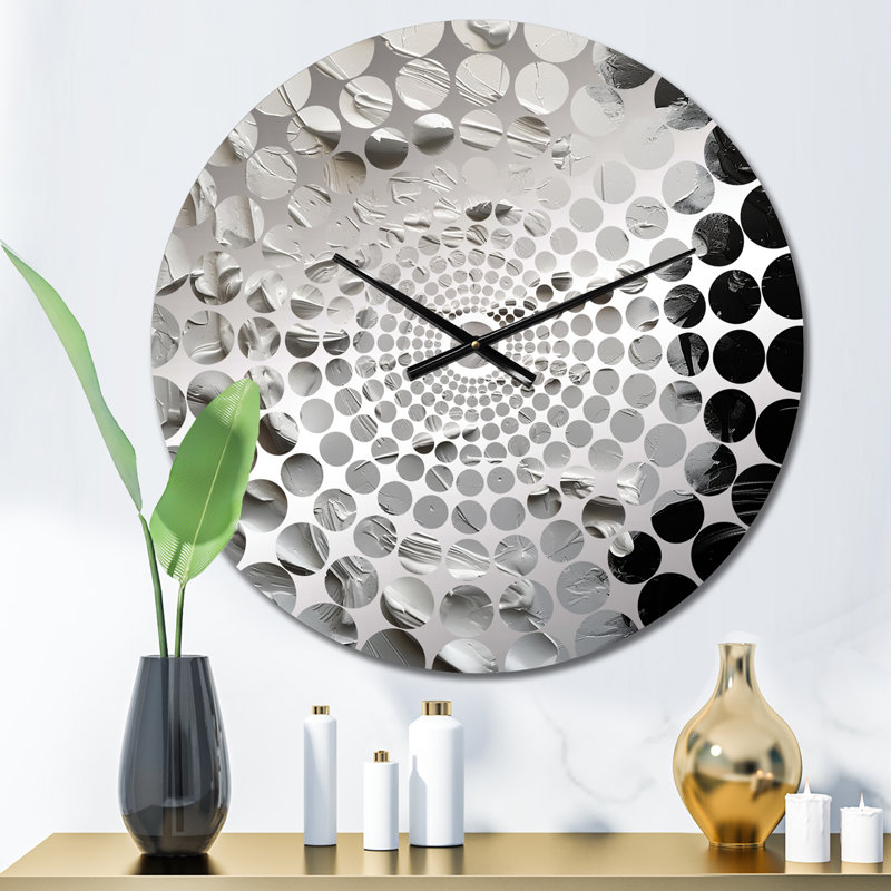 Hambeldon - Abstract Marble Wall Clock, Small