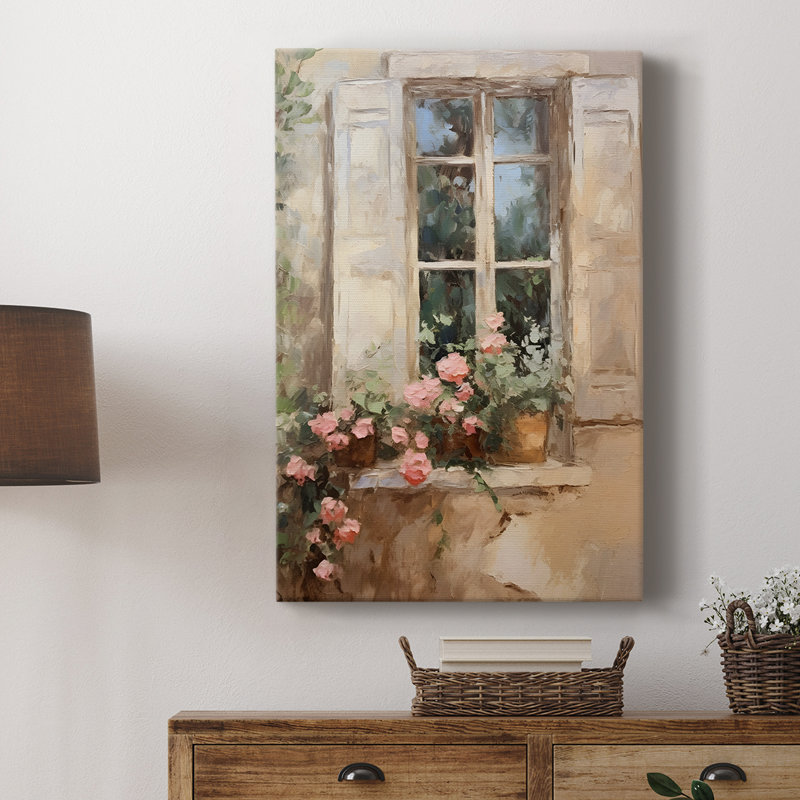 Imprimé floral rétro CCxxxvi - galerie enveloppée de cavas, H 36 po x l 24 po