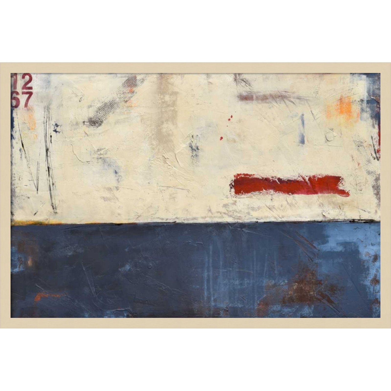 Label 1267 by Mauro Wood Framed Wall Art Print, Brown, 23" H x 33" W
