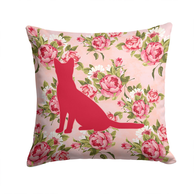  Coussin 14 "Cat Shabby Elegance, Rose