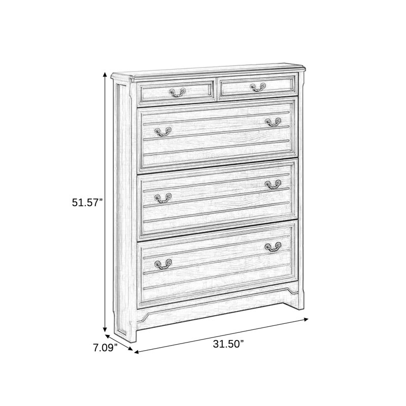 Brown Solid wood Shoe Storage