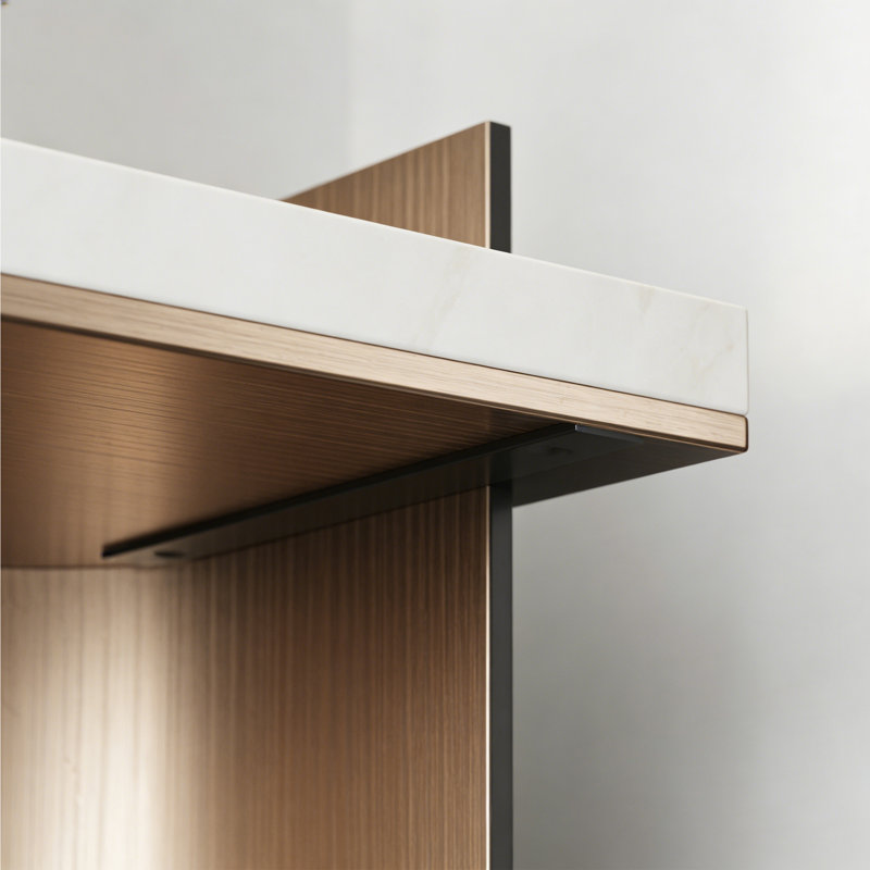 Italian Minimalist Luxury Console Table, H 33,46 po x l 55,12 po x P 13,78 po