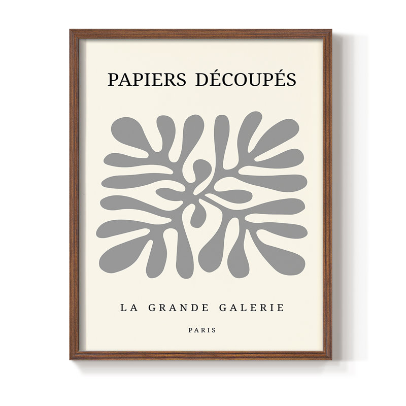 Matisse CECXC, reproduction encadrée - bois massif, Brun, H 10 po x l 8 po