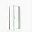 Left And Right Opening Universal Pivot Shower Door